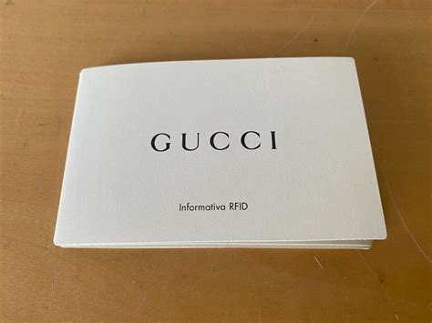 gucci authenticity card.